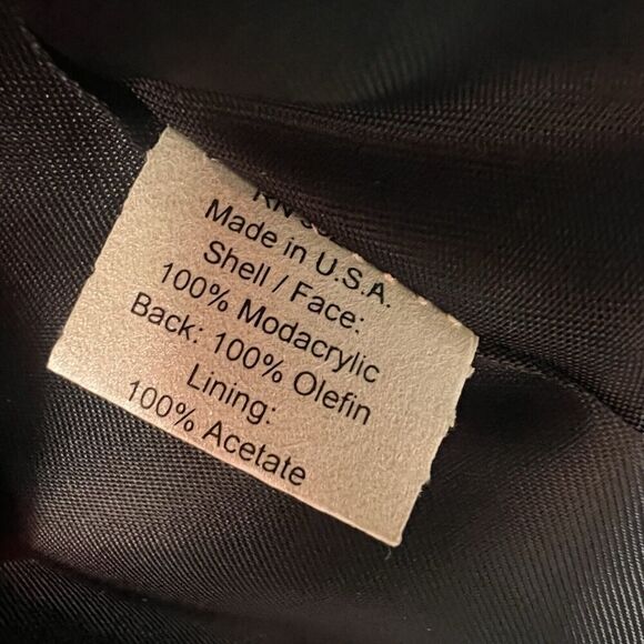 Neiman Marcus Vintage Black Faux Fur Swing Coat Size S - Picture 11 of 12